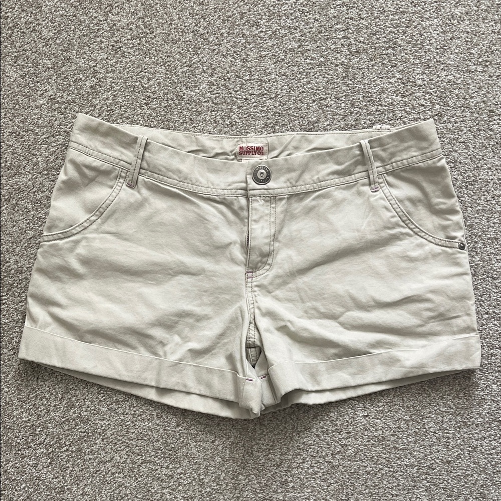 Mossimo Women's Beige Cargo Shorts